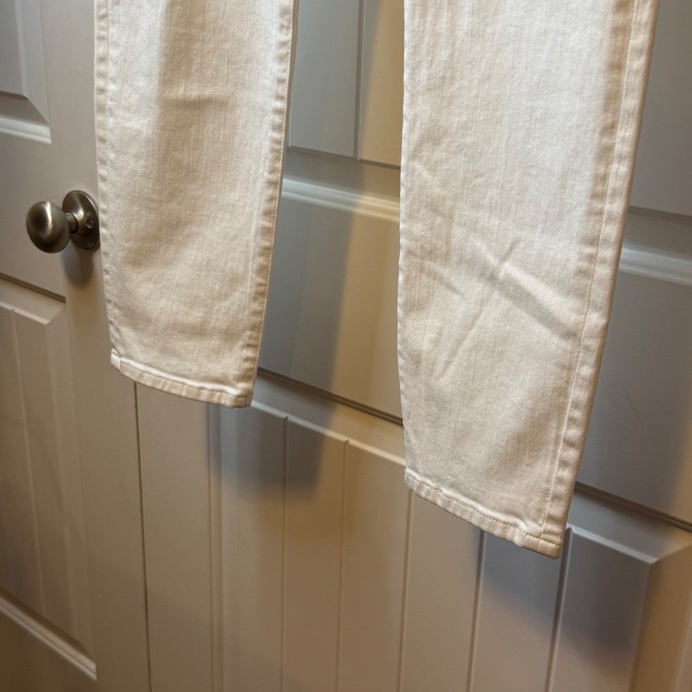 WARP+WEFT JFK New York City Skinny Jeans Women's‎ White Distressed Sz 32x29 - Picture 6 of 12